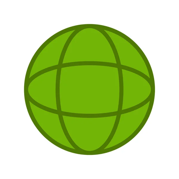Globe Icône Vectorielle Moderne — Image vectorielle