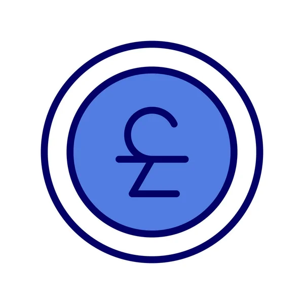 Euro Coin Sign Vector — Vetor de Stock