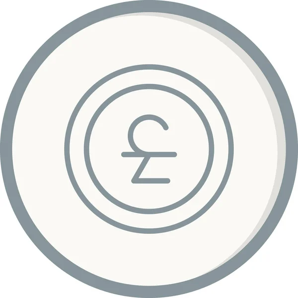 Euro Signo Moneda Vector — Vector de stock