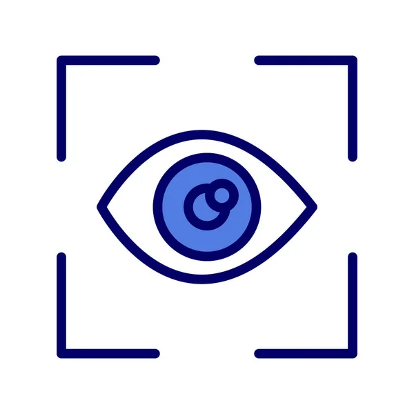 Eye Scanner Vector Icon — Stock Vector