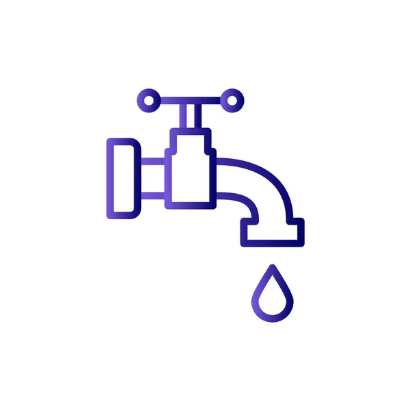 Faucet Modern Vector Icon —  Vetores de Stock