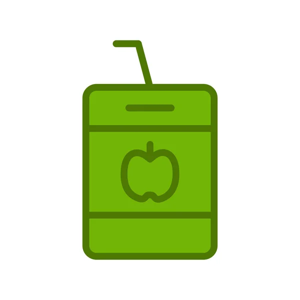 Jugo Icono Web Ilustración Simple — Vector de stock