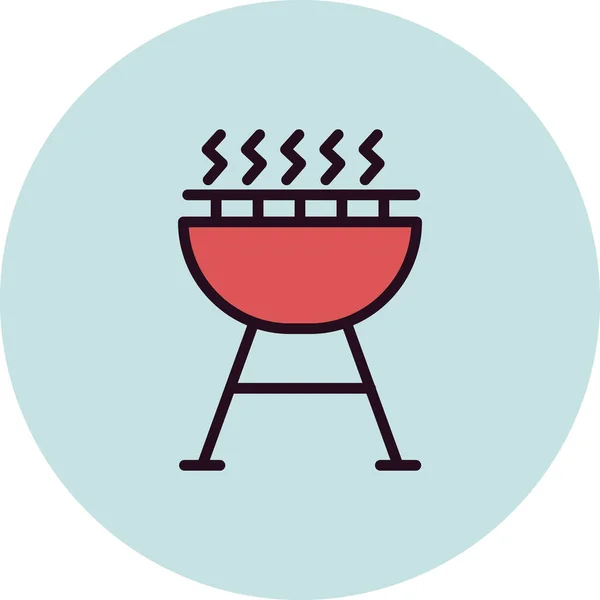Grill Modern Vector Icon —  Vetores de Stock
