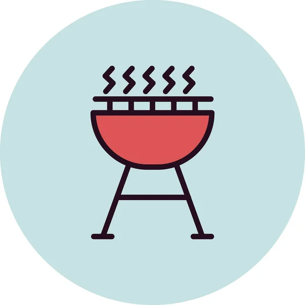 Grill Modern Vektor Ikon — Stock Vector