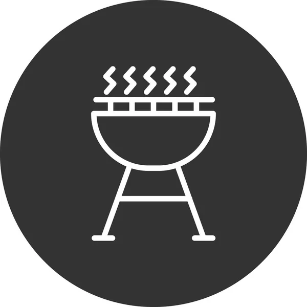 Grill Modern Vector Icon — Stok Vektör