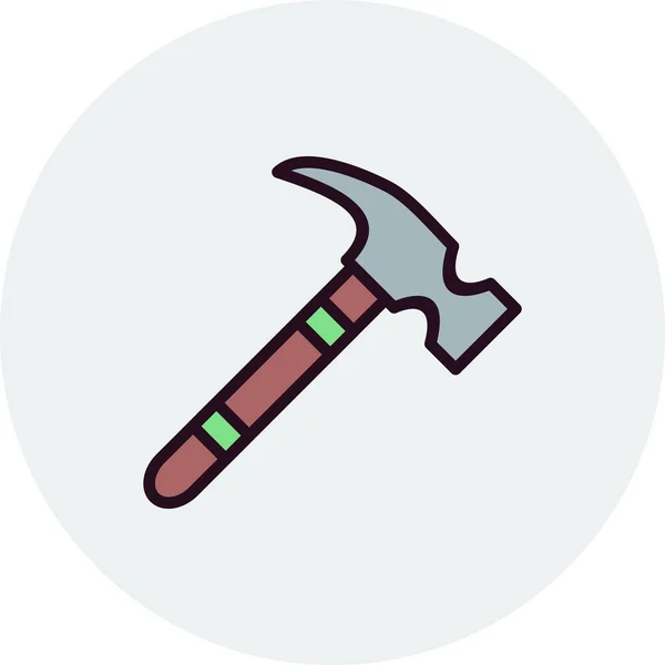 Hammer Modern Vector Icon — Stock Vector