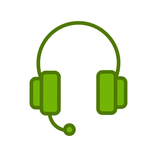Headphones Modern Vector Icon — Image vectorielle