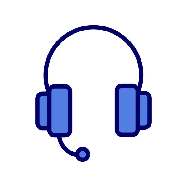 Headphones Modern Vector Icon — Vettoriale Stock