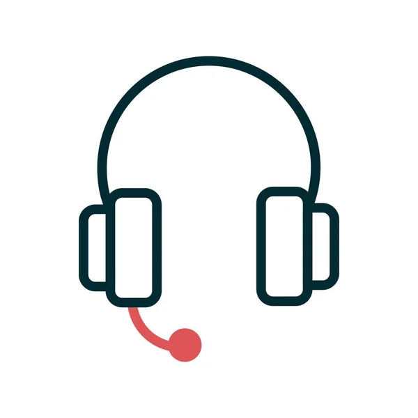 Headphones Modern Vector Icon — Image vectorielle
