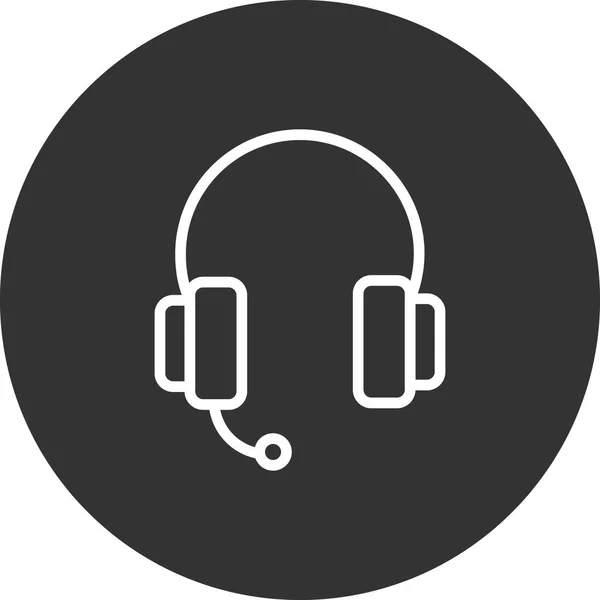 Ακουστικά Σύγχρονο Διάνυσμα Εικονίδιο — Διανυσματικό Αρχείο