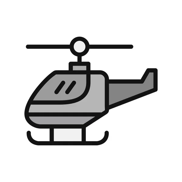 Helikopter Moderne Vector Icoon — Stockvector