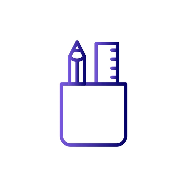 Vektor Symbol Für Bleistifthülle — Stockvektor