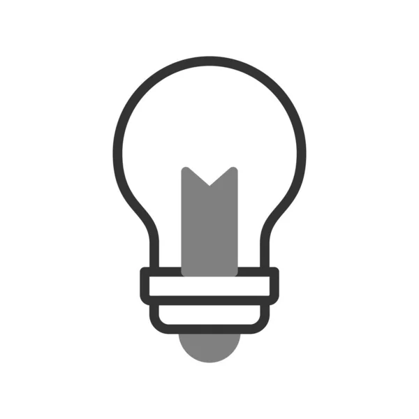 Idea Vector Icon Illustration Bulb Sign — 스톡 벡터