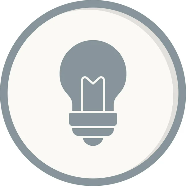 Idea Vector Icon Illustration Bulb Sign — 스톡 벡터