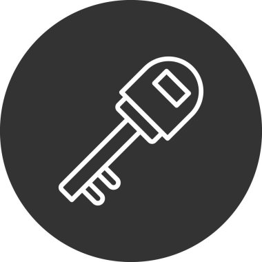 Anahtar simgesi vektör illüstrasyonu