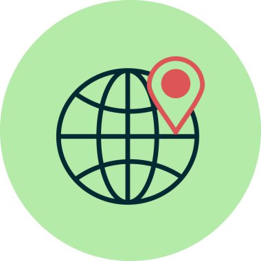 Konum İşaretleyici vektör simgesi