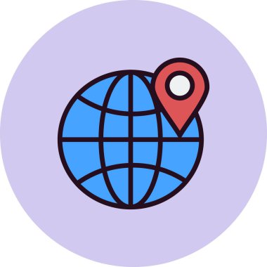 Konum İşaretleyici vektör simgesi