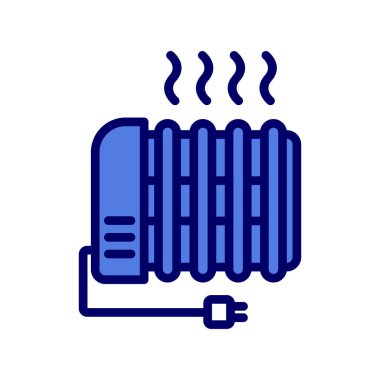 Radyatör ısıtma simgesi, modern vektör illüstrasyon tasarımı