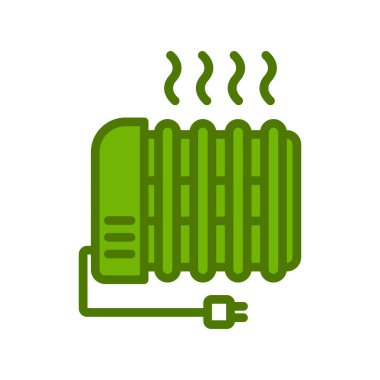 Radyatör ısıtma simgesi, modern vektör illüstrasyon tasarımı