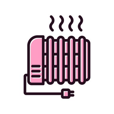 Radyatör ısıtma simgesi, modern vektör illüstrasyon tasarımı