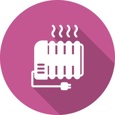 Radyatör ısıtma simgesi, modern vektör illüstrasyon tasarımı