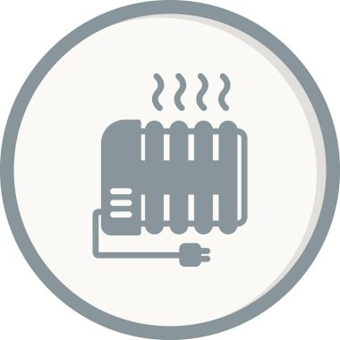 Radyatör ısıtma simgesi, modern vektör illüstrasyon tasarımı