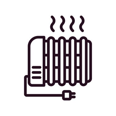 Radyatör ısıtma simgesi, modern vektör illüstrasyon tasarımı