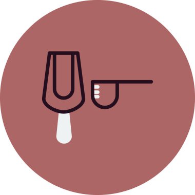 Modern Scoops simgesinin vektör çizimi