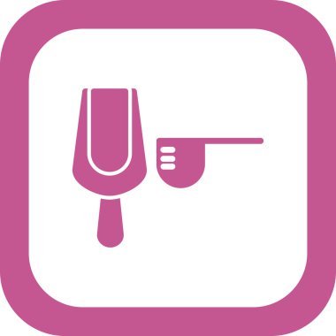 Modern Scoops simgesinin vektör çizimi