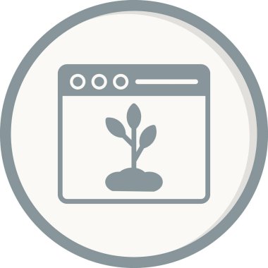 Organik içerik vektör simgesi