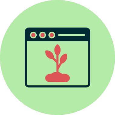 Organik içerik vektör simgesi