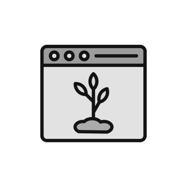 Organik içerik vektör simgesi