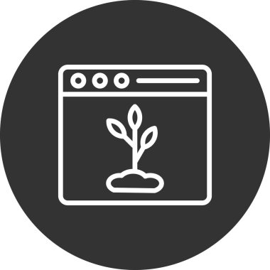 Organik içerik vektör simgesi