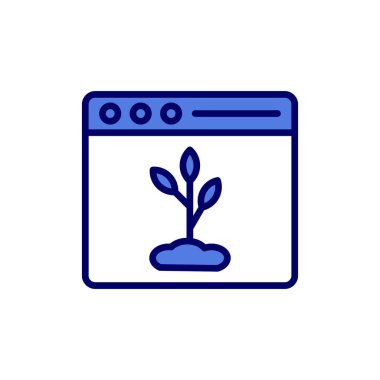 Organik içerik vektör simgesi