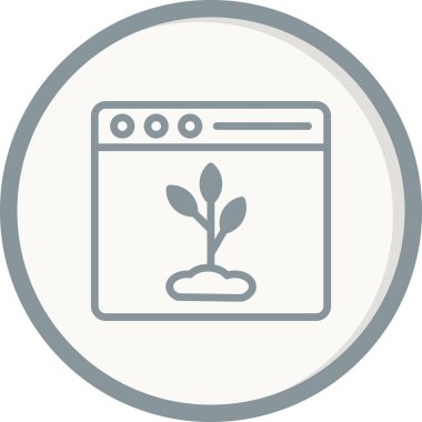 Organik içerik vektör simgesi