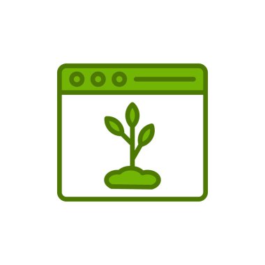Organik içerik vektör simgesi