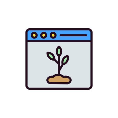 Organik içerik vektör simgesi