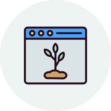 Organik içerik vektör simgesi