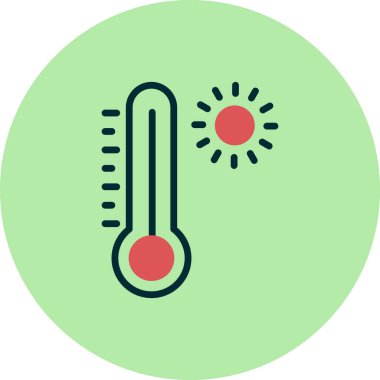 termometre düz biçim vektörü