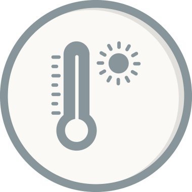 termometre düz biçim vektörü