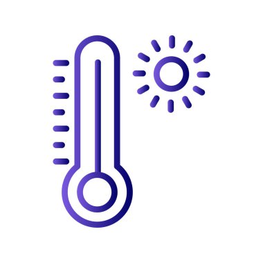 termometre düz biçim vektörü