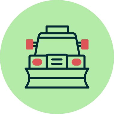 Kar küreme modern vektör simgesi