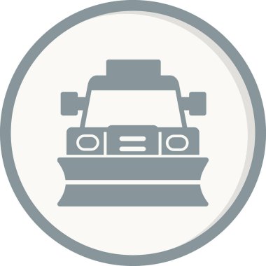 Kar küreme modern vektör simgesi