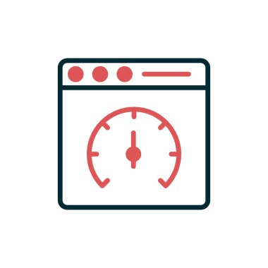 Sayfa hızı vektör simgesi