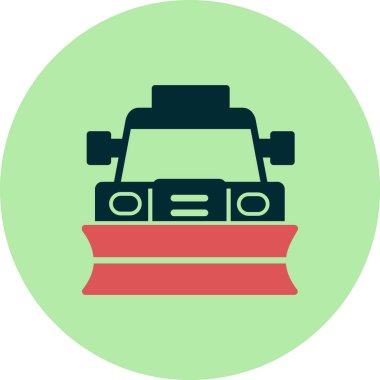 Kar küreme modern vektör simgesi