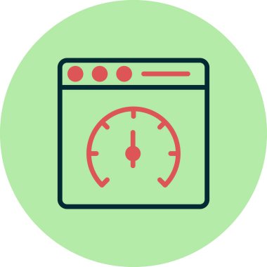 Sayfa hızı vektör simgesi