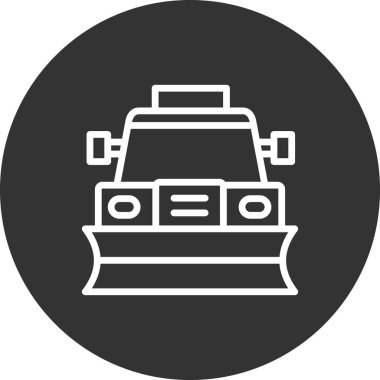 Kar küreme modern vektör simgesi