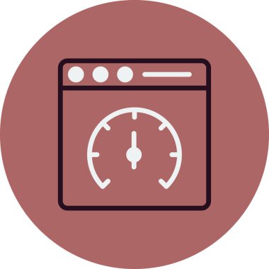 Sayfa hızı vektör simgesi