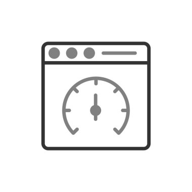 Sayfa hızı vektör simgesi