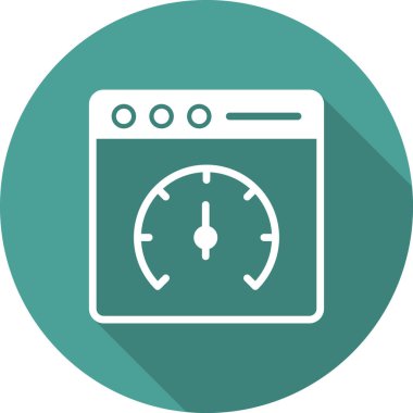 Sayfa hızı vektör simgesi